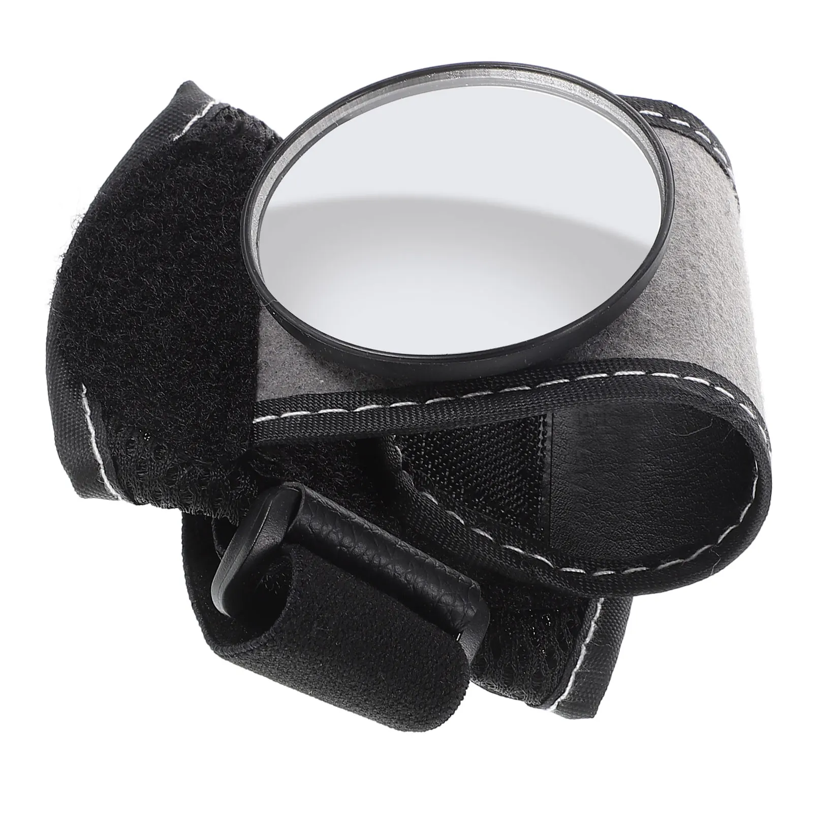

Rear View Mirror Wearing Rearview with Hands Bicycle Wrist Safety Convex Bike for Arm Black Adjustable Back