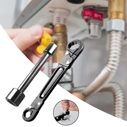 Multifunctional Double-Ended Pipe Wrench For Home Kitchen Bathroom Washbasin Faucet Sink Water Pipe Repair Wrench Tool