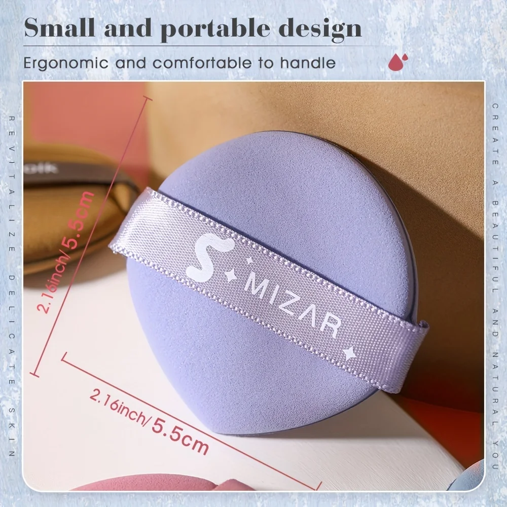 Bouffées de coussin d'air en velours, 10 pièces, hydrophile, sans Latex, pour fond de teint impeccable | Vegan Multi-Pack Tous Types de Peau Essentiel de Voyage