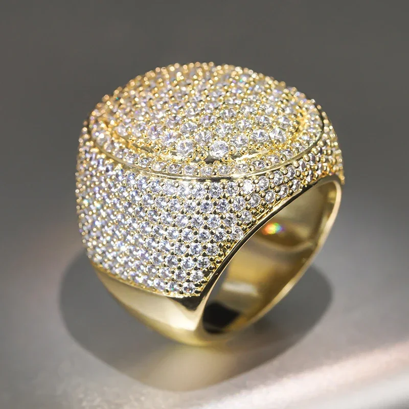 Huitan جذابة تألق مكعب الزركون خواتم للنساء العصرية مشرق فنجر اكسسوارات الحديثة المبهر حفل زفاف مجوهرات