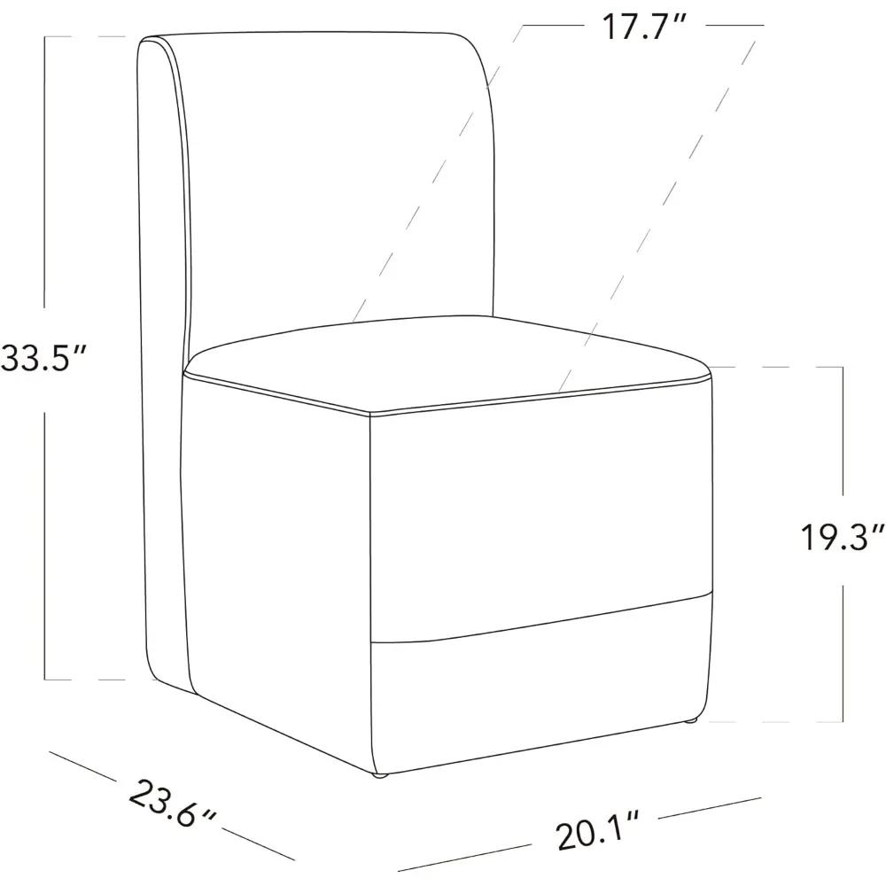 Dining Chairs with Casters Certified Upholstered  Modern Rolling Dining Chairs with Rollers for Bedroom Reading