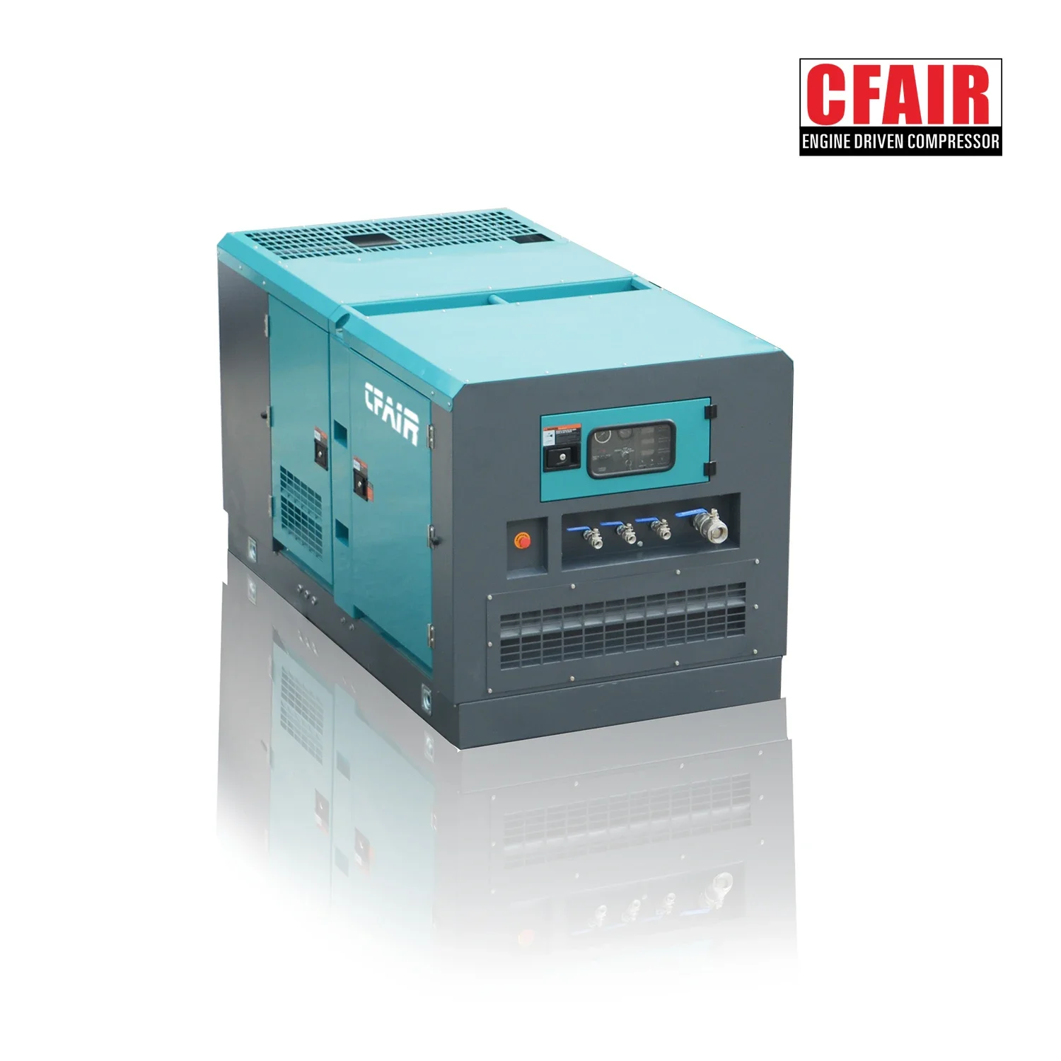 CFAIR 400 CFM/11 M3/Min 7bar Box Type  Powered Screw Air Compressor 93 kw Power for Construction Use Sand Blasting