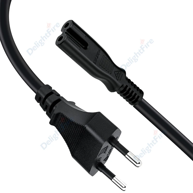 EU Power Extension Cord 0.5/1/1.5/3m Euro Plug Pigtail Electric Cable For Laptop Computer Xbox PS4 TV Epson Printer Radio