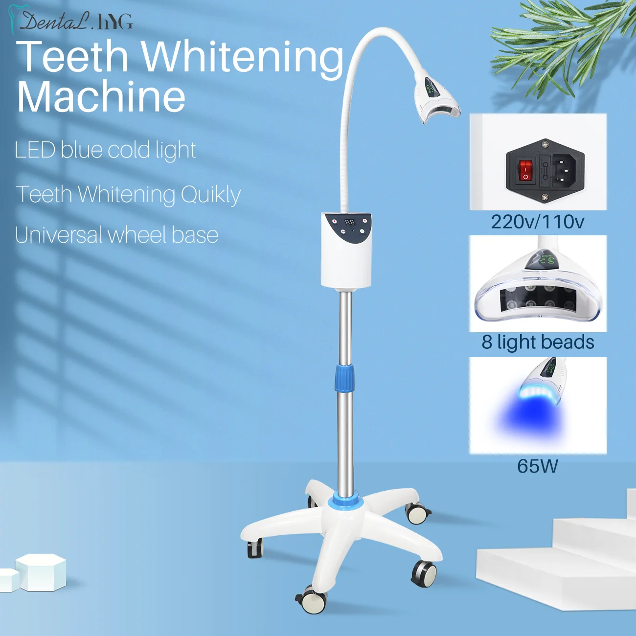 Mobile Portable Dental Teeth Whitening Device LED Effective Whitening Machine  Bleaching Accelerator Dentistry Lamp Instrument