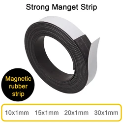 1/5/10 Meter Rubber Magnet Tape Self Adhesive Magnetic Tapes Flexible Refrigerator Magnetic Stripe Tape for Photo Posters