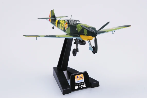 Easymodel 37285 1/72 BF-109E Bf109 Roemeense Jachtbommenwerper Geassembleerde Afgewerkte Militaire Statische Plastic Modelcollectie Of Geschenk