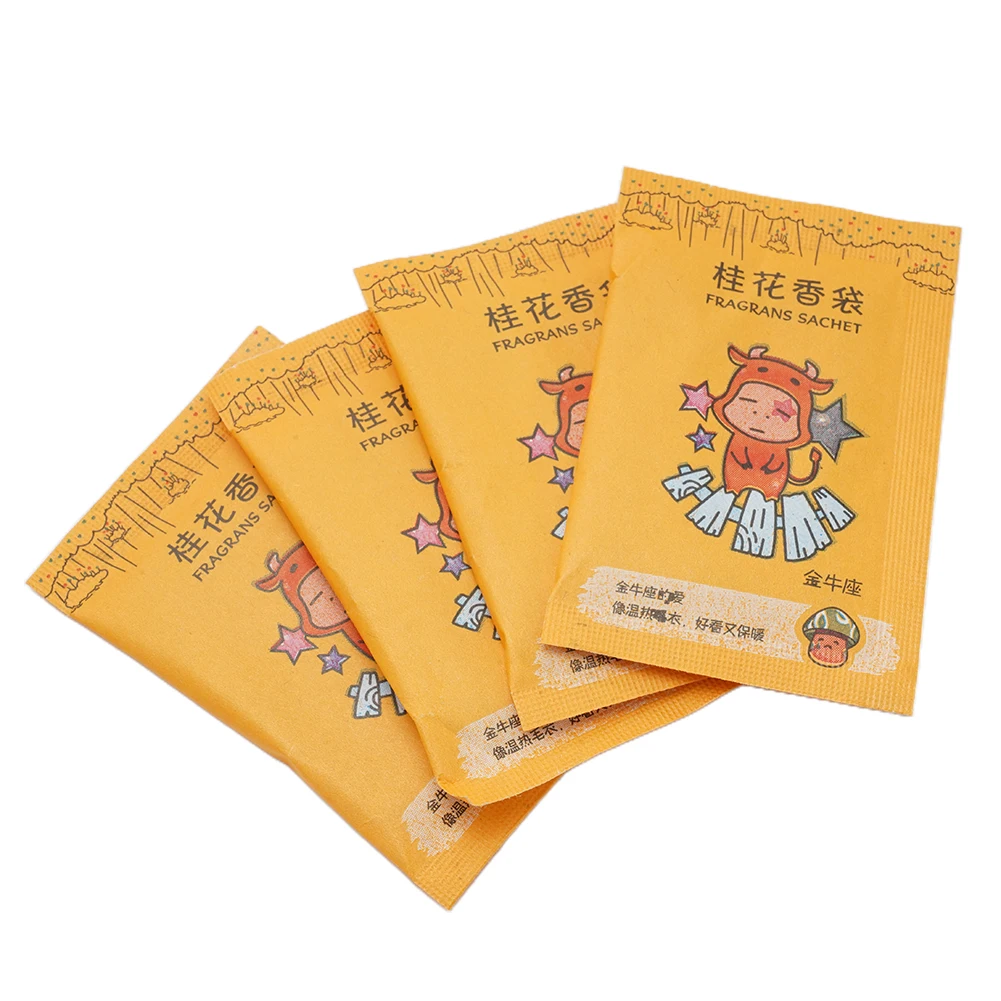 100Pcs Fragrance Bag Natural Smell Incense Bag Closet Sachet Anti-Mold Fragrance Paper Pocket Air Fresher Bag For Clothes Shoes