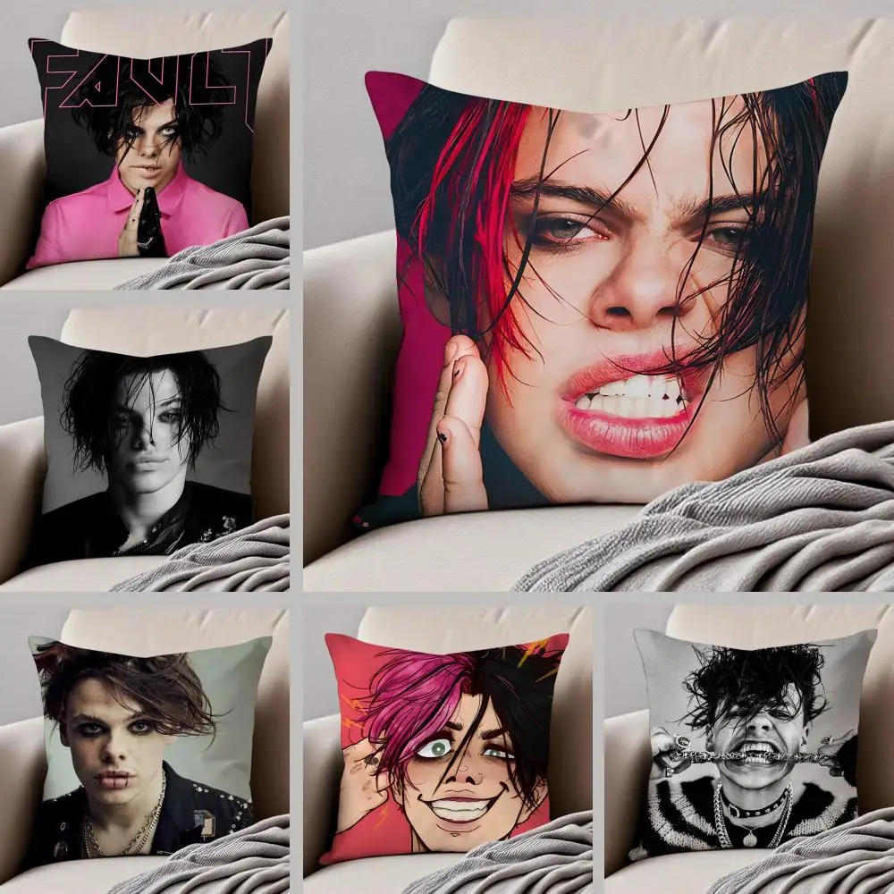 Hot Anime Punk British Singer Y-Yungblud Cushion Cover Throw