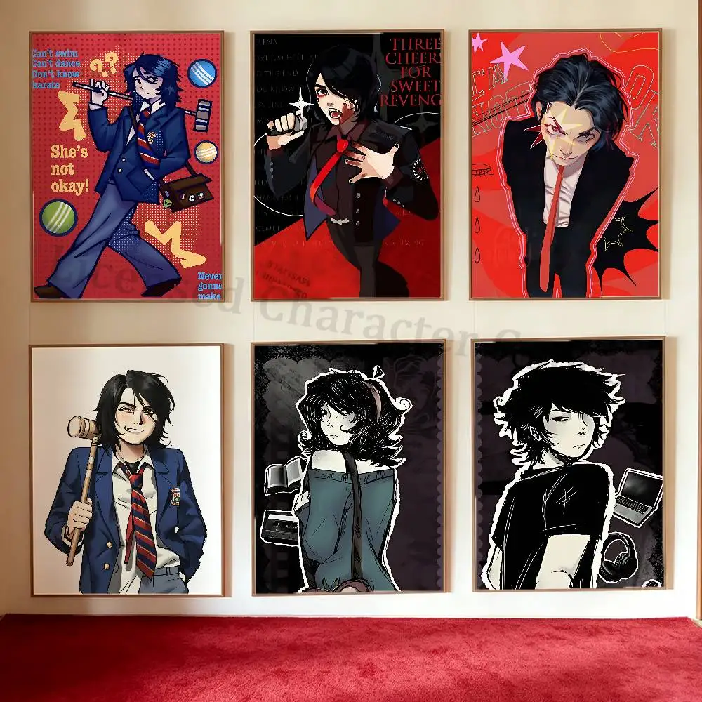 Постер G-Gerard W-Way Illi Fanart M-MCR, HD-качество, водонепроницаемый, для дома, гостиной, спальни, бара, эстетическое украшение