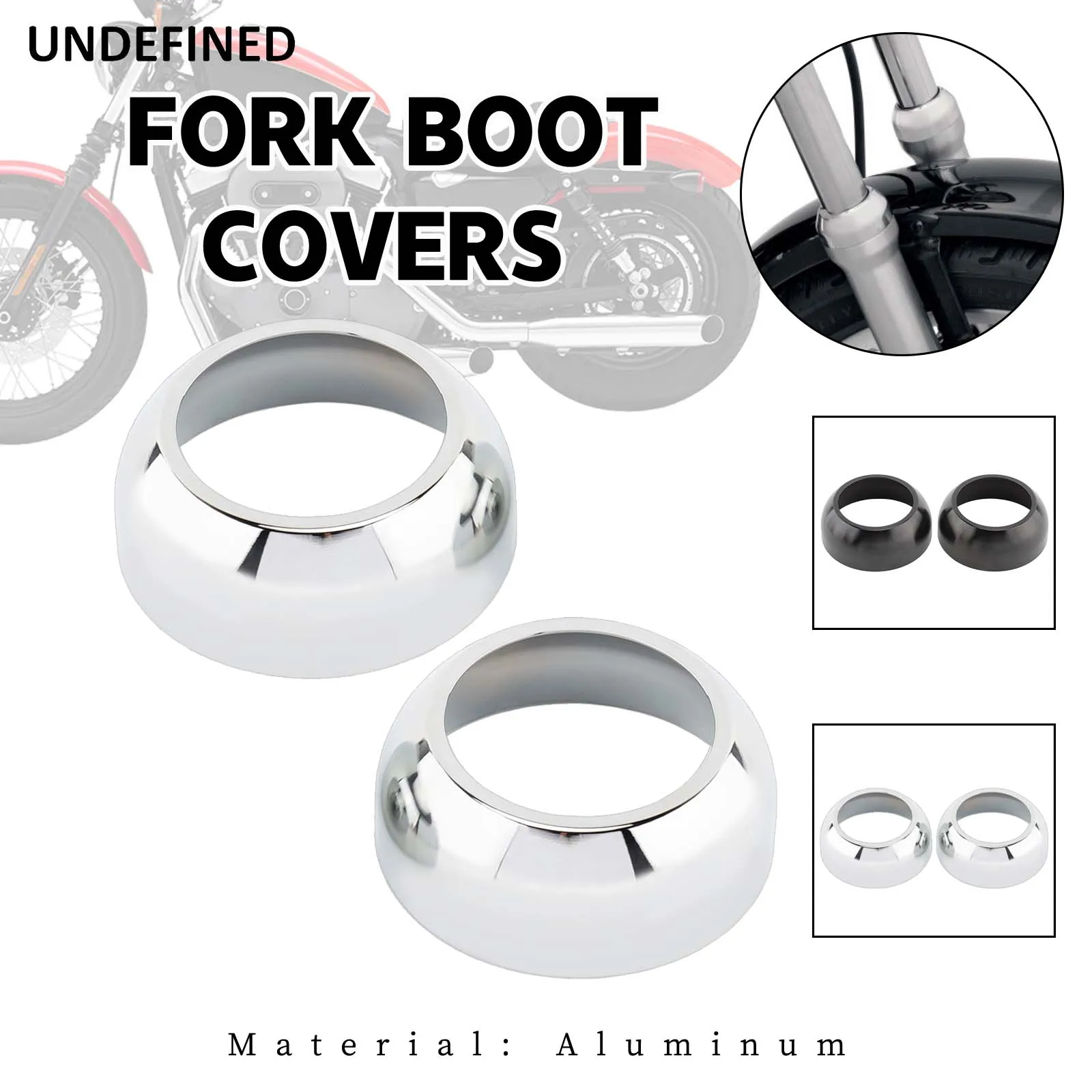 39mm Motorcycle Aluminum Fork Boot Cap Covers For Harley Davidsion Sportster Dyna FXR FXD XL883 XL1200