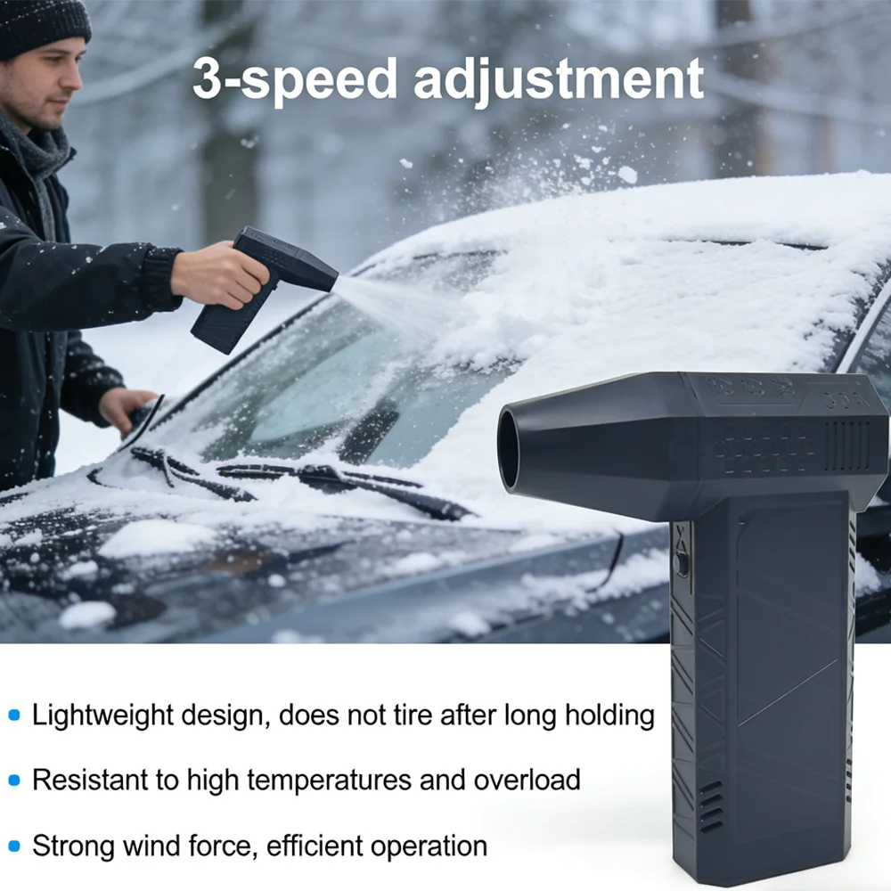 

Violent Fan 130000RPM Powerful Air Blower Vacuum Dust Cleaner Type-C Charging Strong Winds 53m/s Brushless Turbo Jet Blower
