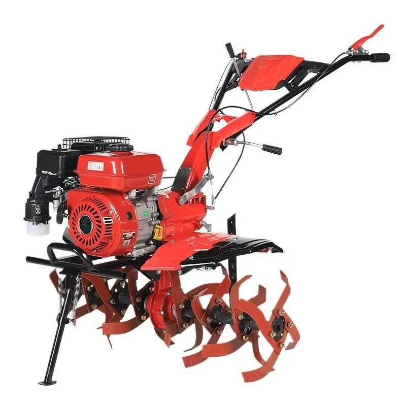

Two-wheel drive direct-connected micro-tillage machine for tilling weeding paddy field