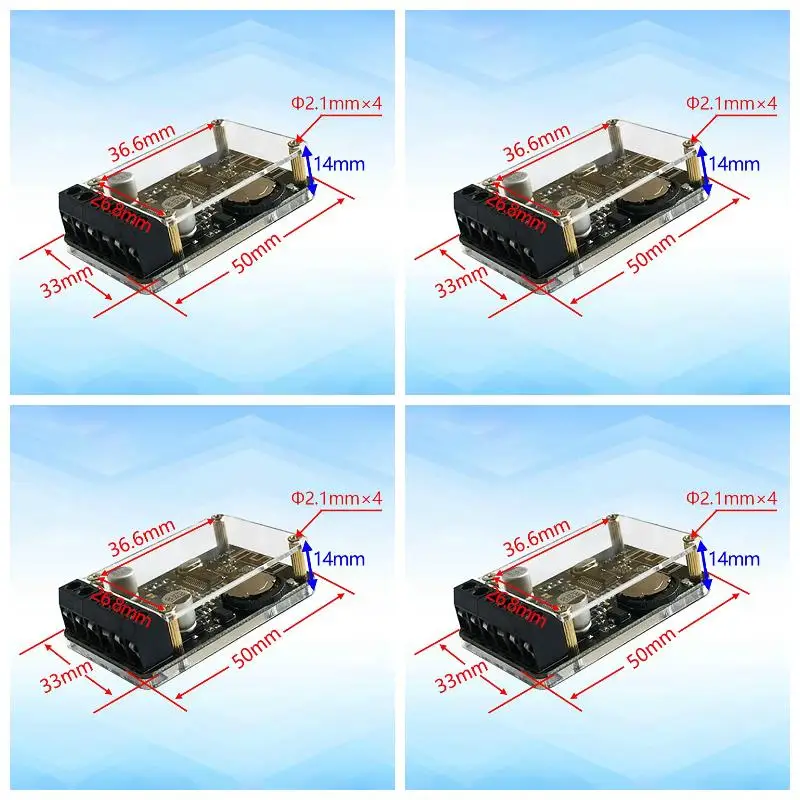 4pack X((10W 15-20W Stereo Bluetooth Audio Power Amplifier Board Module 12V 24V Lossless Car Speaker Audio Diy)