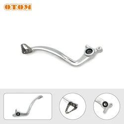 OTOM Motorcycle Accessories Forged Aluminum Brake Pedal Lever Kit For KEWS K23 With MT250 Engine Dirt Bike Rear Foot Pedals