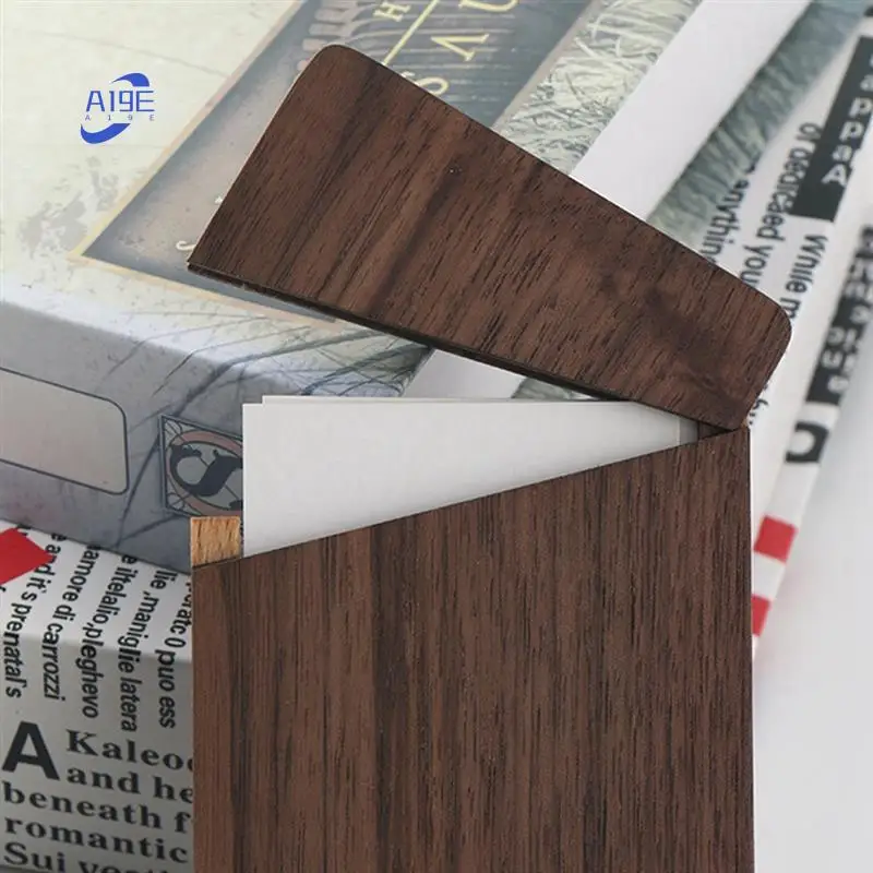 

A19E-Портативная деревянная коробка для визитных карточек, деловые подарки, держатель для визитных карточек, коробка для визитных карточек из цельного дерева, подарочная коробка