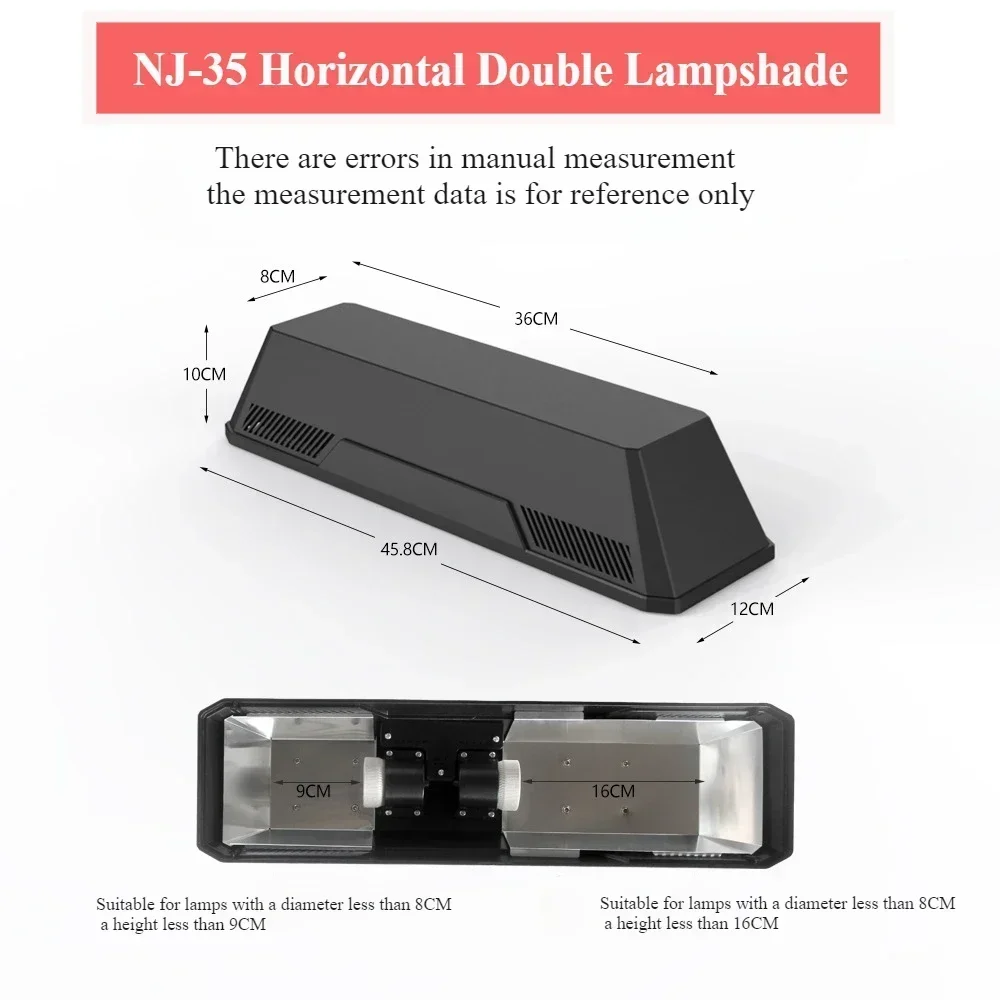 الزواحف مصابيح مزدوجة عاكس الضوء الحيوانات الأليفة السلاحف الفرح مصباح UVA التدفئة الشمس مصباح E27 UVB السيراميك مصباح رئيس تررم العزل #5