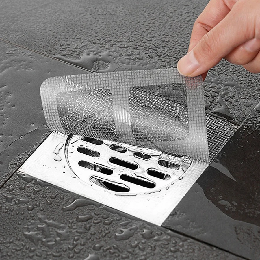 10pcs floor drain stickers bathroom hair filter hair net bathroom drain filter kitchen anti clogging anti cockroach bugs ﻿