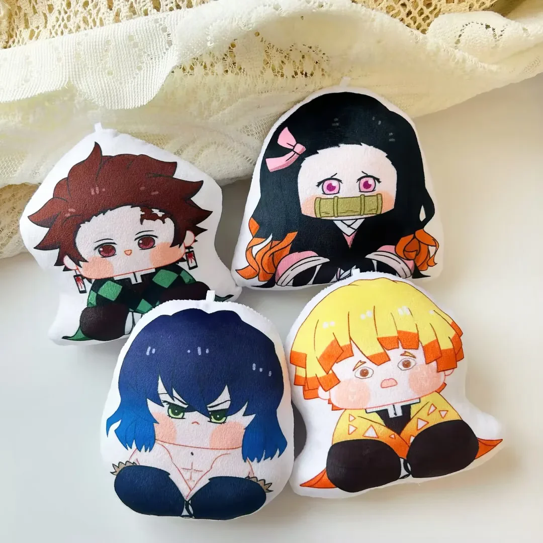 Animation Derivatives Mini Pillow and Prone Pendant Tanjirou Nezuko Zenitsu Giyuu Kyoujurou Uzui Tengen Soft Kawaii Present