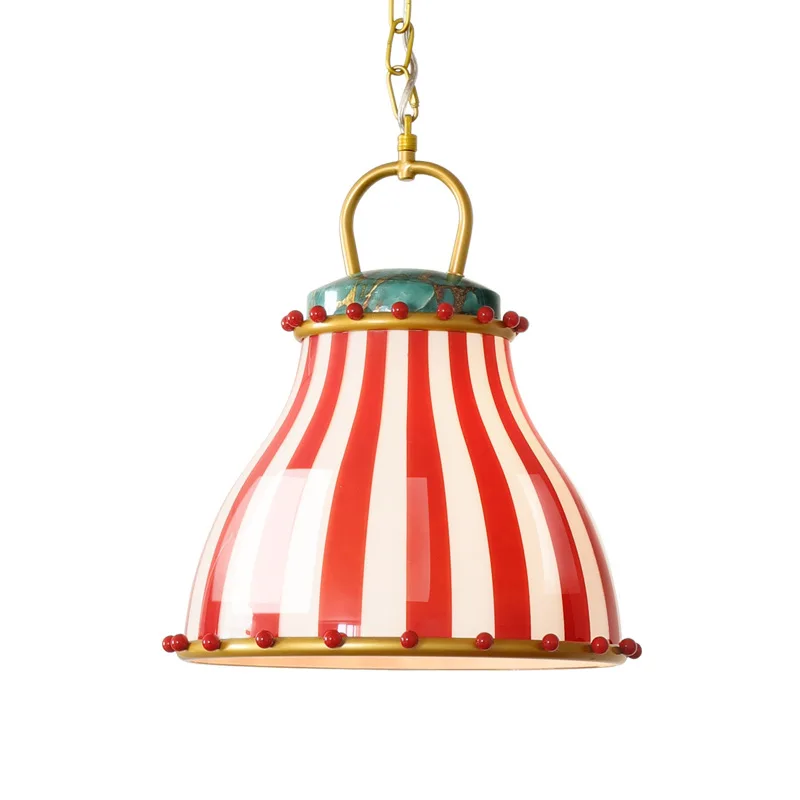 

Original American circus restaurant chandelier dream glazed glass lampshade dining table bar decoration ambient light