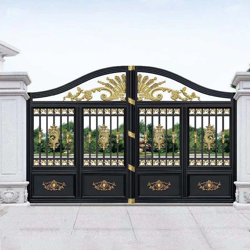 

Made in China, best-selling open sliding aluminum and garden courtyard gate design with villa automatic opening mode