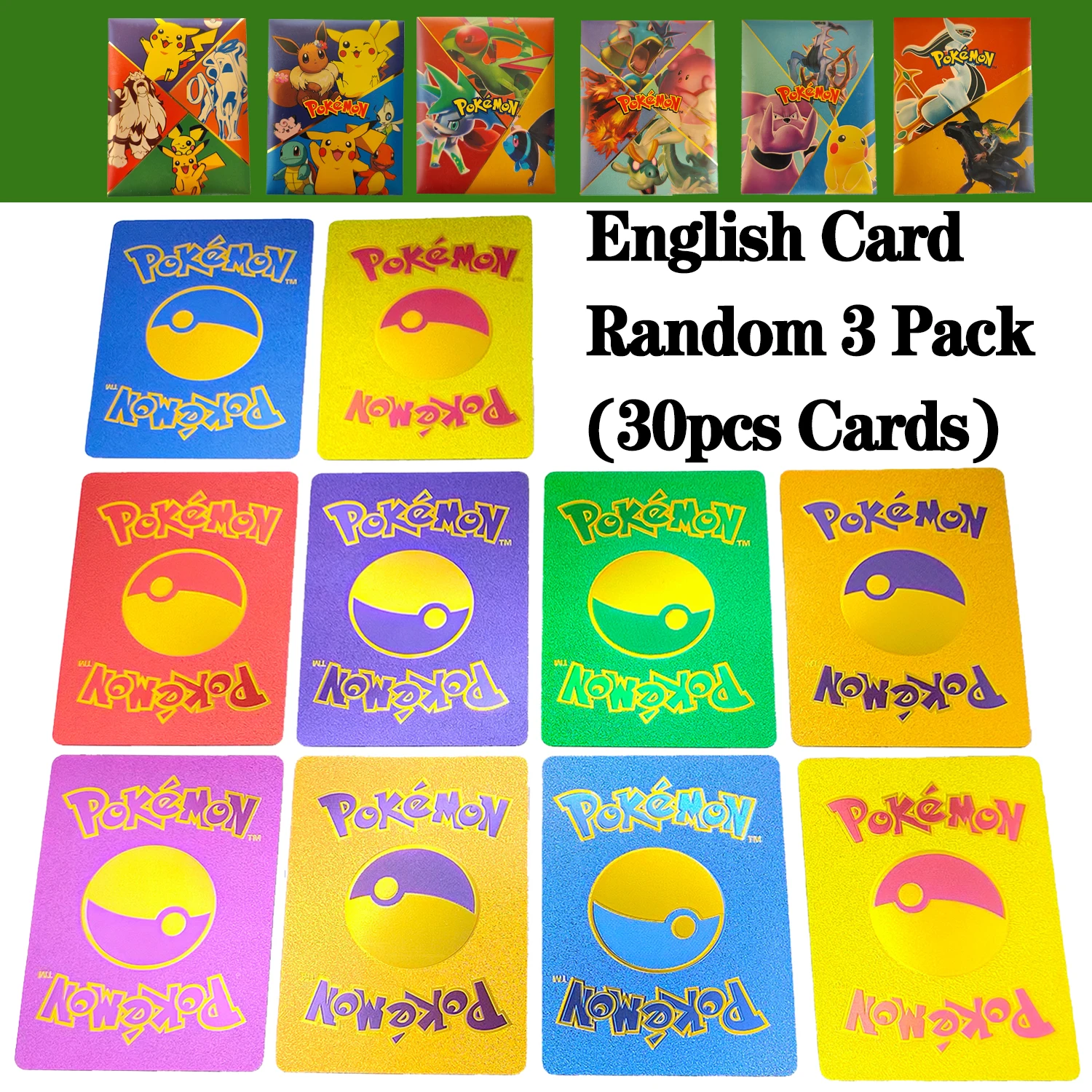 Cartas de Pokémon 3D en inglés, Vmax, Gx, Charizard, Pikachu, colección de juegos comerciales, cartas de batalla, juguetes para niños, envío directo, venta al por mayor