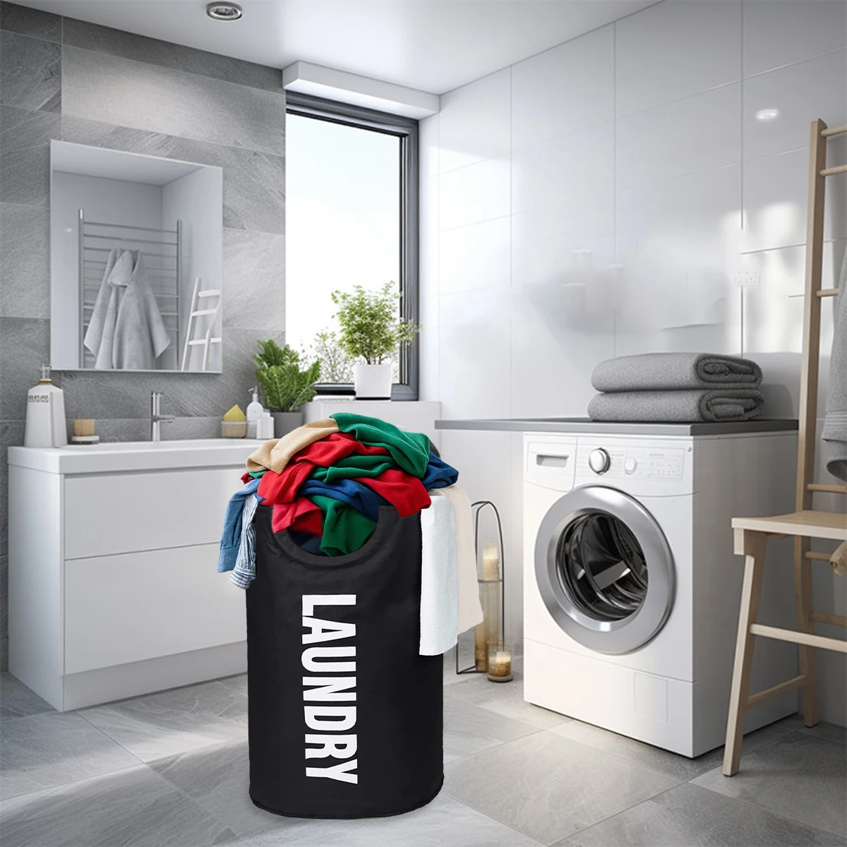 منزل جديد سعة كبيرة صندوق تخزين ملابس حقيبة أكسفورد القماش حقيبة الغسيل مقبض دائري سلة تخزين الغسيل القذرة