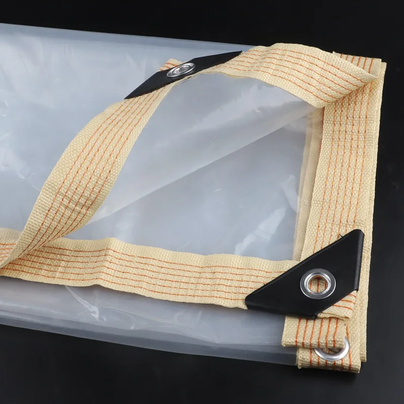 Transparent PE Film Rainproof Cloth Outdoor Winter Snow Tarpaulin Garden Plants Cover Waterproof Patio Cover Hay Tarp