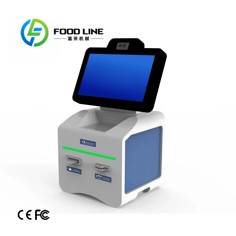 

Customized Intelligent Hotel Kiosk Self Check in Out with Custom K80 Printer Card Dispenser