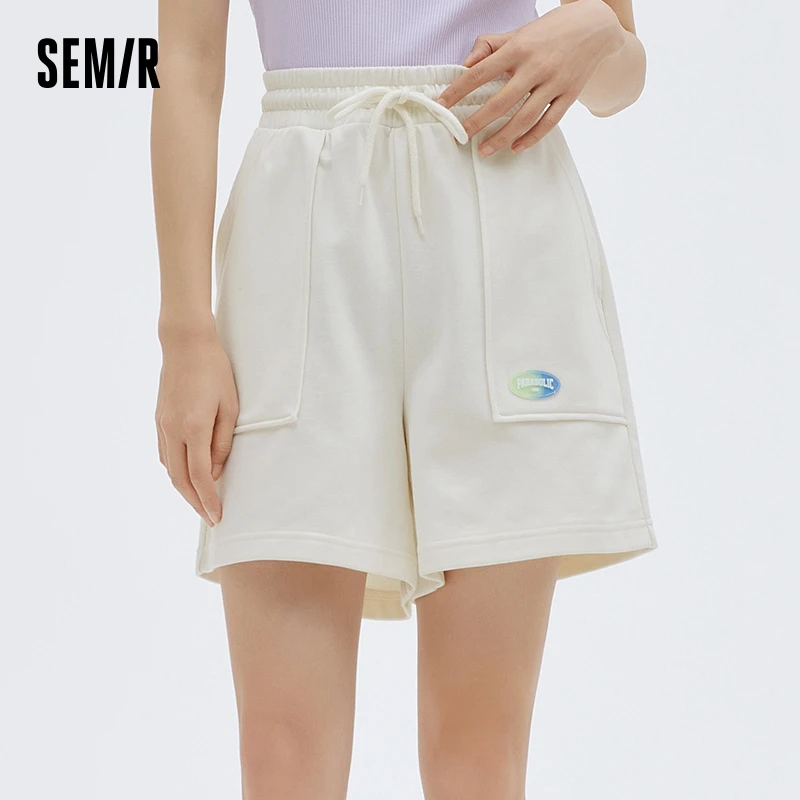 Semir Casual Pants Women Summer Loose Daily Knitted Fashion Sports Shorts Pajama Pants