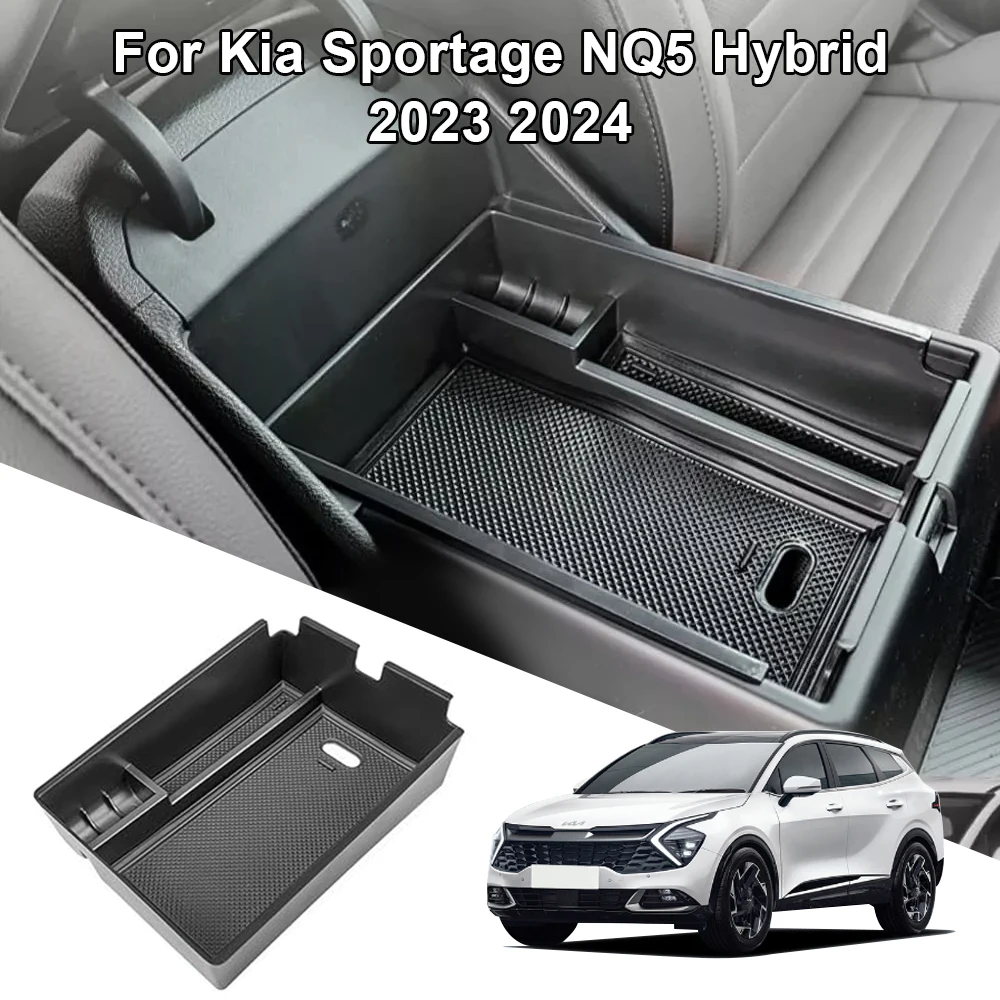 Car Armrest Storage Holder Center Console Storage Box Organizer For Kia Sportage Nq5 2021 2022 2023 Car Accessories