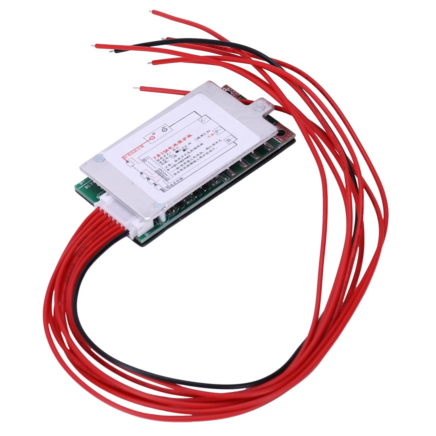 2X 7S 24V 15A Li- Lithium Battery Protection Board BMS PCB Board For E-Bike Electric Scooter