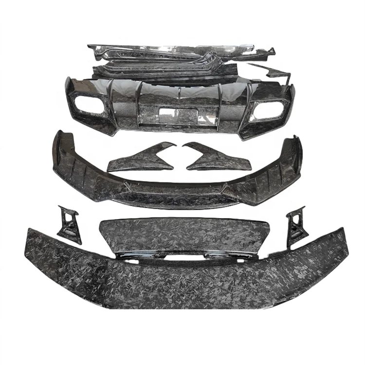 

Комплект кузова из кованого углеродного волокна в стиле M для Lamborghini Huracan LP610 В комплект входит передняя губа, задний диффузор, задний спойлер, боковые юбки