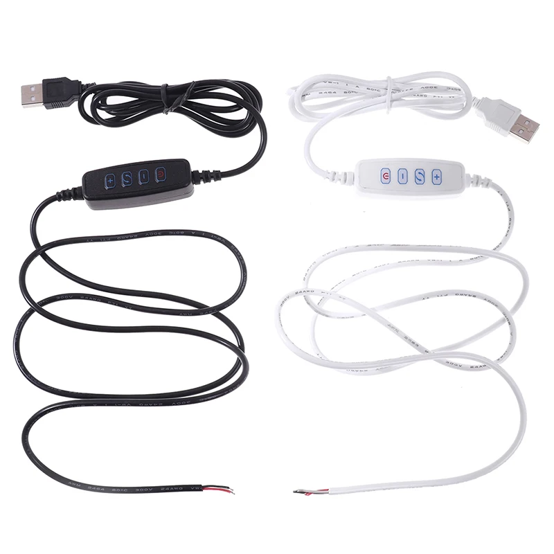 LED Dimmer USB Port Power Supply Line Extension Cable With ON OFF Switch Adapter