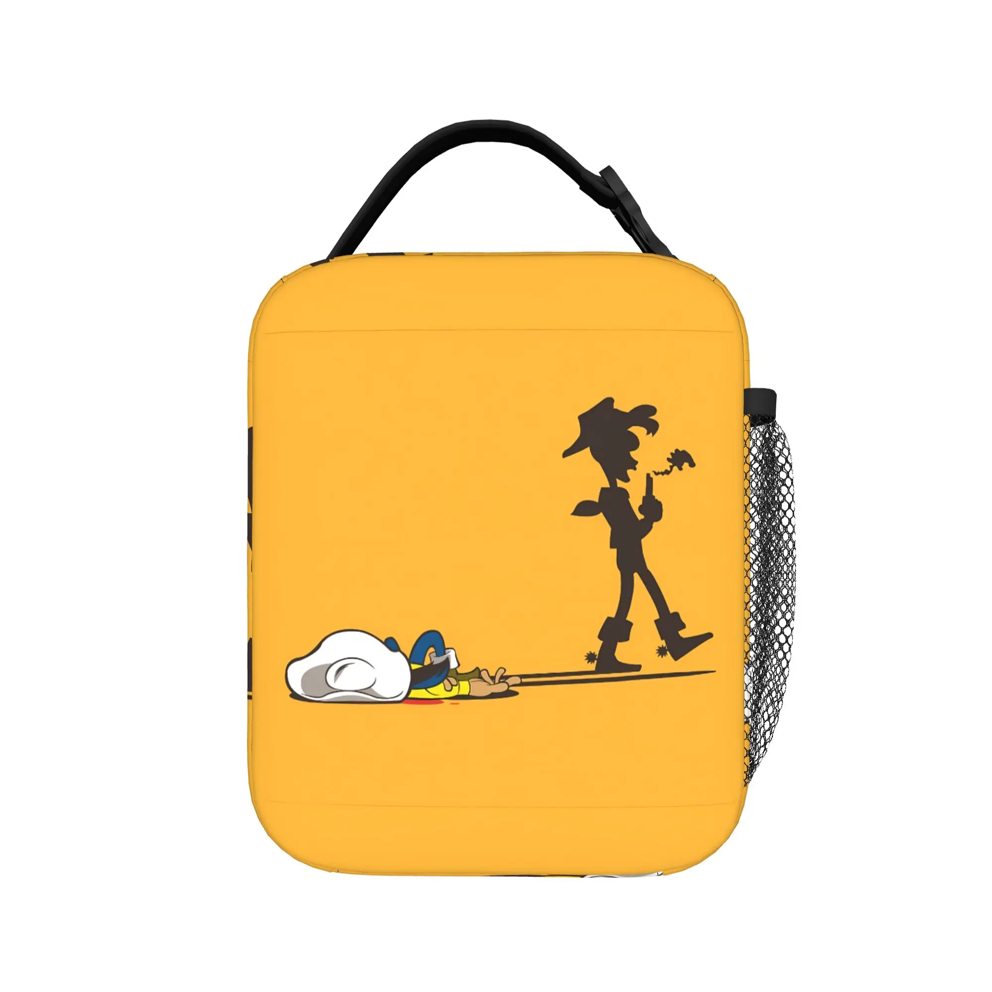 Lucky Luke Cartoon Comics Lunch Bag  Office Lunch Box For Adult Leisure Graphic Thermal Lunch Bags Oxford Portable Cooler Bag