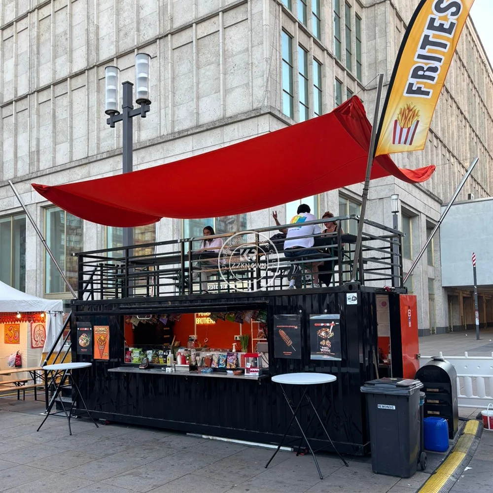 Modern Luxury Container Bar Restaurant Outdoor Street Food Container Kiosk Coffee Bar For Sale