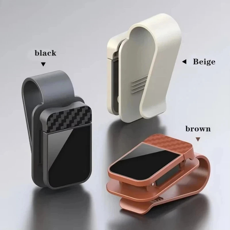 Family Travel Car Visor Sunglasses Clip Holder Eyeglass Stand Card Ticket Organizer Interior Storage Clips Accessories view 3