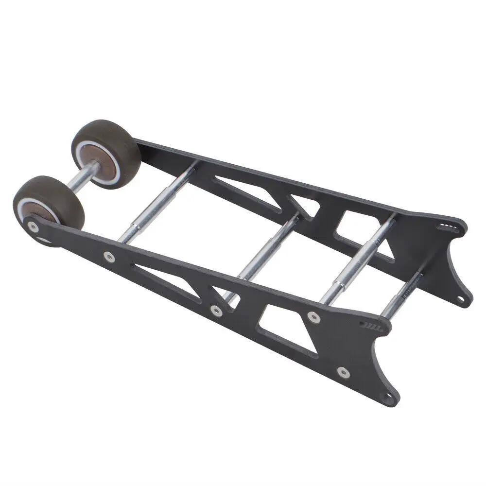 Barra con ruedas de arrastre de carbono para 1/10 Traxxas 2WD Rustler Slash Stampede Bandit