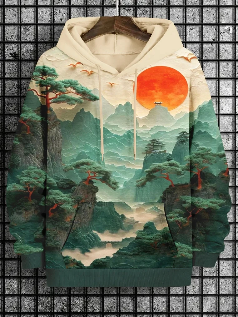 

2025 весенне-осенняя новая модная мужская толстовка с 3D принтом животных и кошек в стиле аниме, повседневные свободные спортивные толстовки с длинными рукавами на открытом воздухе