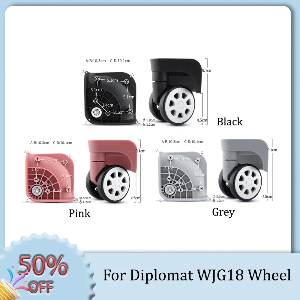 

For Diplomat WJG18 Universal Wheel Pull Rod Case Travel Case Silent Durable Convenient Replacement Luggage Accessories Wheels