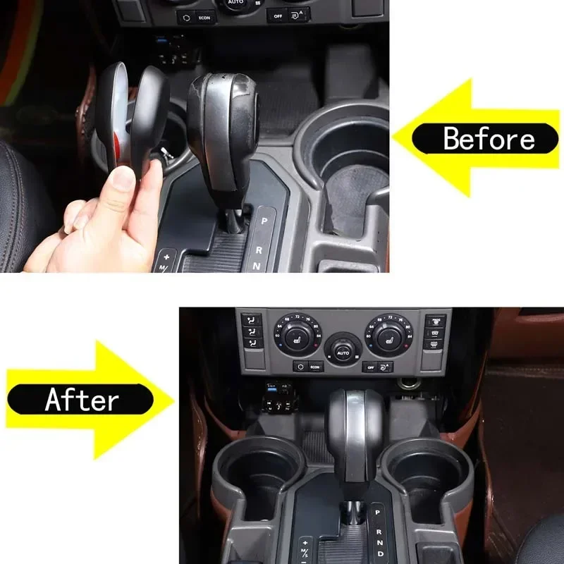 For Land Rover Discovery 3/Discovery 4 LR3 LR4 2004-2012 ABS Car Gear Shift Knob Gear Head Cover Trim Stickers Accessories