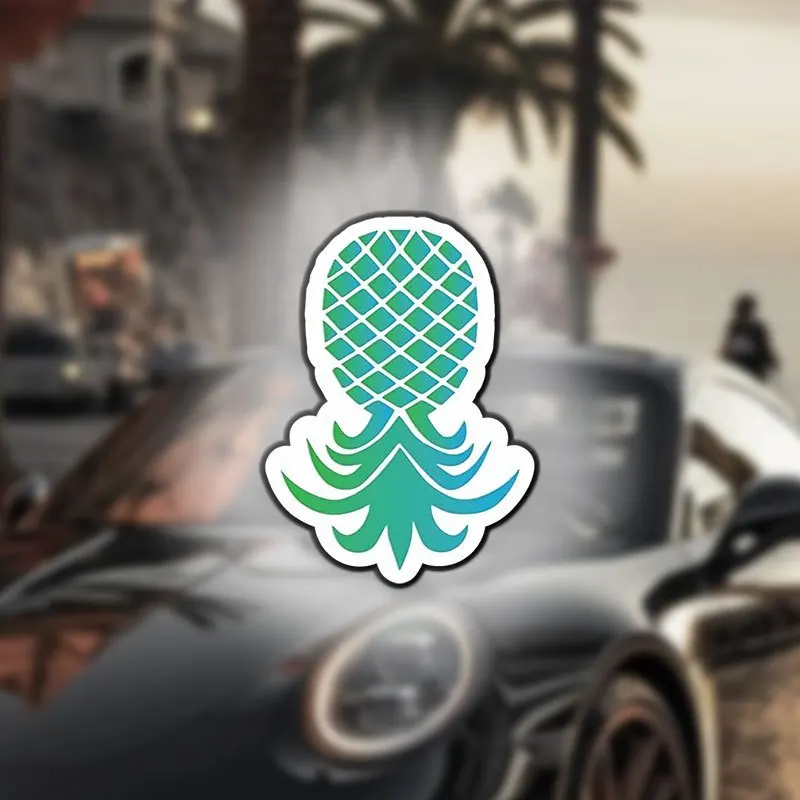 

2Pcs Inverted Pineapple Magnetic Stickers, Blue & Green, for Cars, Trucks, SUVs & Cruise Ship Doors, Perfect Party Gifts