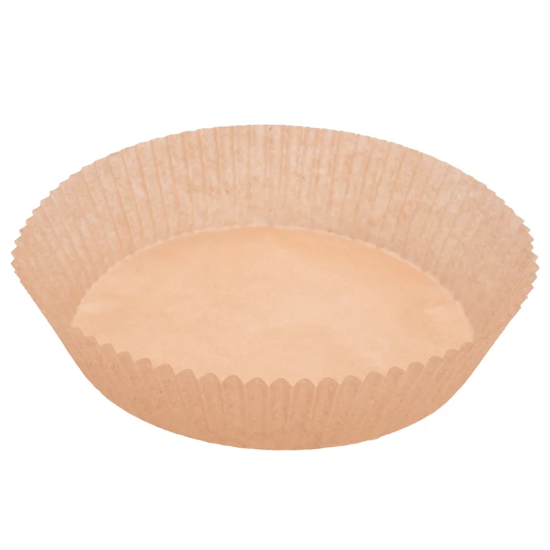 使い捨てエアフライヤーライナー,焦げ付き防止,丸型パーチメント紙,穴なしバスケット,100個