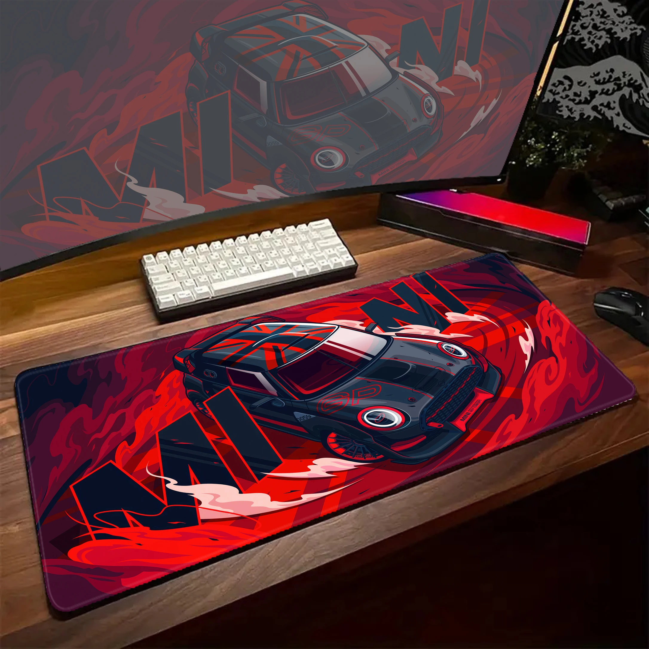 

Cool Cars Large Gaming Mousepad Durable Extended Table Pad Office Keyboard Mat Non-slip Rubber Base 900x400 Computer Mouse Pads