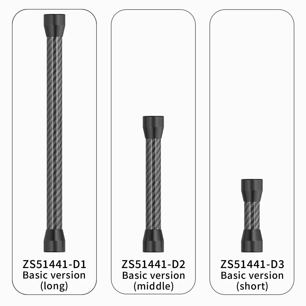 Leichter Carbonfaser-Selfie-Stick Verlängerungsstange 1/4 Zoll Schraube für DJI OSMO 360 Pocket4 für Insta360 X5 X4 für GoPro 13 Kamera – Detail 16