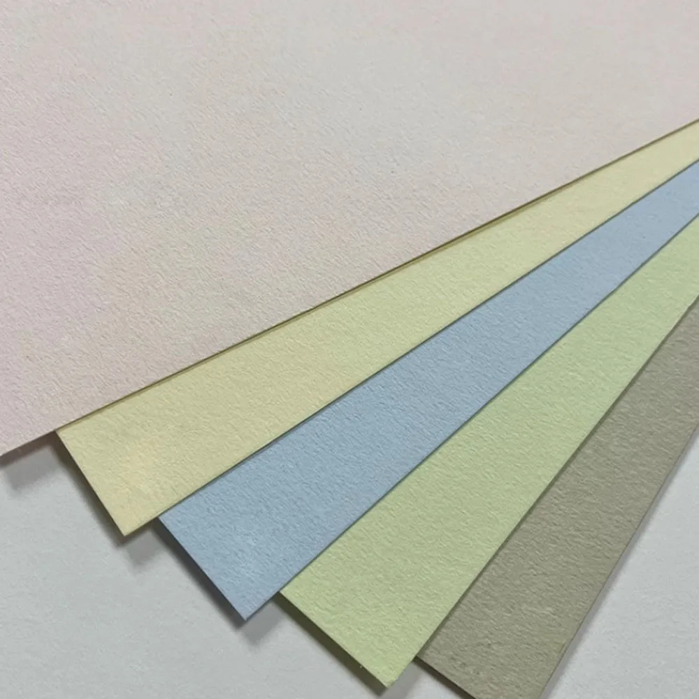 A4 297x210mm 50 Sheets 300g Colored Cotton Paper Specialty Inkjet Printing Paper Pastel Color Series Menu Postcard Paper