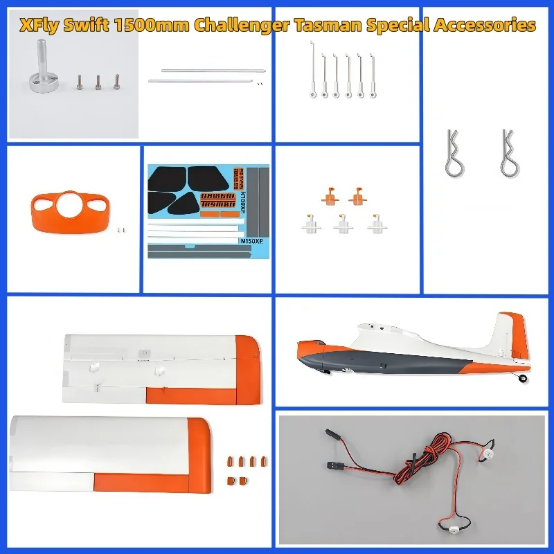 

Model 1500mm Challenger Tasman Aircraft Special Accessories Small Parts Parts Body Stickers Main Wings Propellers