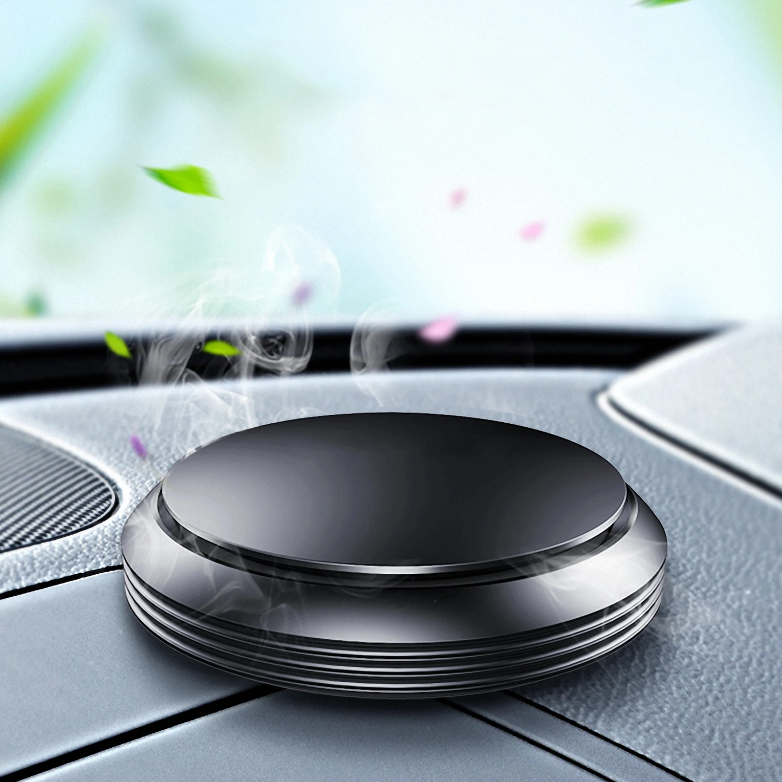 

1 set 1 Set Aluminum Alloy Car Aroma Diffuser Air Freshener Fragrance Scent Odor Remover Reusable Gift For Family Friends Auto