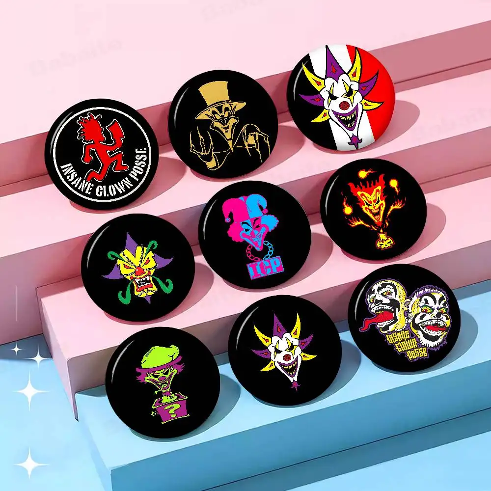 BAND Insane Clown Posse Anime Button Pin Handmade Brooch for Clothes Cartoon Badge Backpack Decoration Jewelry Accessories