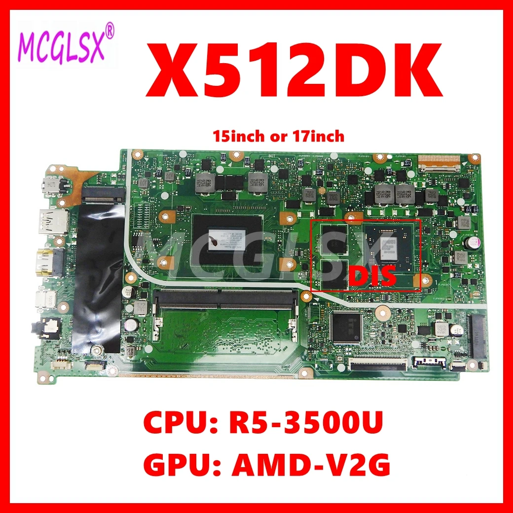 X512DK 3150U R3 R5 CPU 4GB-RAM UMA/DIS Mainboard For Asus X512DK M512D X512DA X512DAP X712DA M712D X712DK Laptop Motherboard