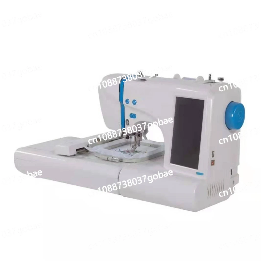 

Home embroidery machine, home computer, sewing machine